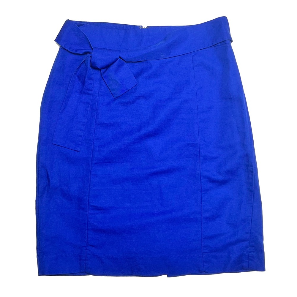 Banana Republic Royal Blue Linen Blend Skirt